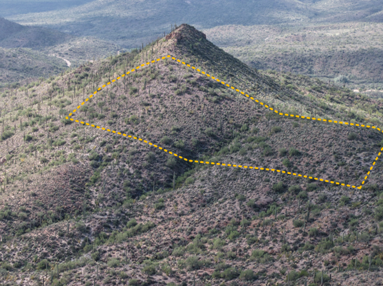 Parcel 2 with boundary lines